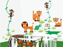 Habitación infantil original de la selva